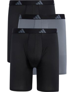 adidas All Day 3-Pack Boxer Briefs - Black