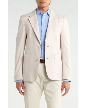 Bugatchi Two Button Blazer - Natural