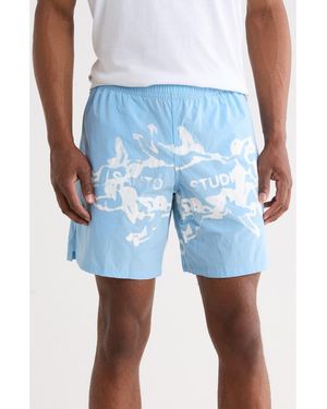 Saint Studio Tempo Sport Torino Vision Shorts - Blue