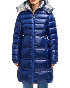 Scotch & Soda Willemina Quilted Duck Coat - Blue