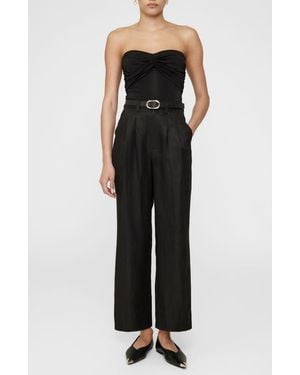 Anine Bing Ravine Strapless Bodysuit - Black