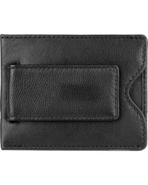 Buxton Emblem Front Pocket Rfid Magnetic Money Clip - Black