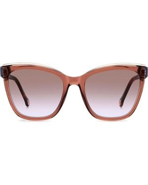 Carolina Herrera 55Mm Cat Eye Sunglasses - Brown
