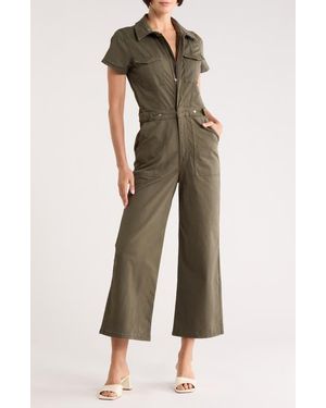 GOOD AMERICAN Fit For Success Palazzo Jumpsuit - Green