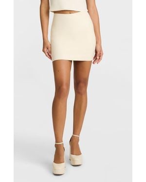 Commando Faux Leather Miniskort - White