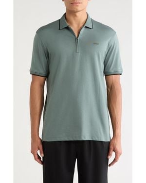 DKNY Zip Polo - Blue