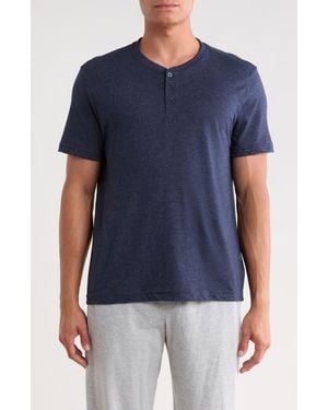 Eddie Bauer Jersey Henley T-Shirt - Blue