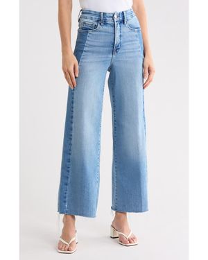 GOOD AMERICAN Good Skate High Waist Crop Wide Leg Jeans - Blue