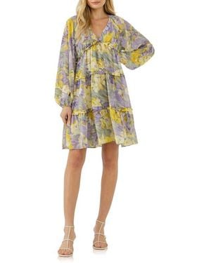chinese dress ladies Floral Cut-Out Maxi Dress – Free The Roses main image 0