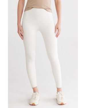 X By Gottex Pocket Ankle Leggings - White