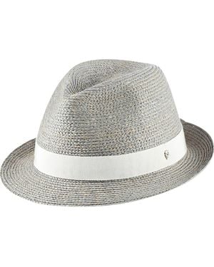 Helen Kaminski Raffia Fedora - Gray