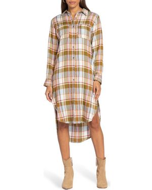 Velvet Heart Emerson Plaid Long Sleeve Tunic - Natural