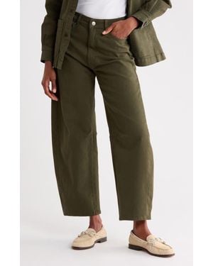 DL1961 Miro High Waist Barrel Leg Jeans - Green
