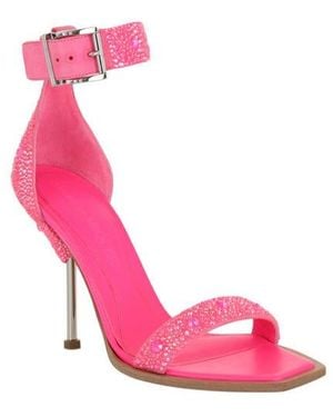 McQueen Crystal Embellished Sandal - Pink