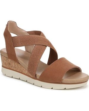 Dr. Scholls Just Cute Platform Wedge Sandal - Brown