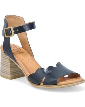 Miz Mooz Reena Block Heel Sandal - Blue