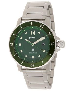 MVMT Cali Diver Solar Bracelet Watch, 40Mm - Green
