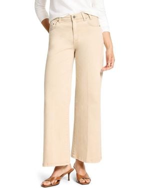 NIC+ZOE Joyride Ankle Boot Flare Leg Jeans - Natural