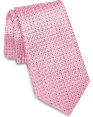 Ted Baker Waldram Dot Neat Silk Blend Tie - Pink
