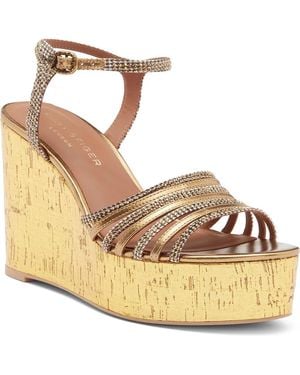 Kurt Geiger Pierra Platform Wedge Sandal - Metallic