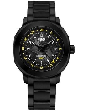 Fendi Selleria Automatic Opalin Bracelet Watch - Black