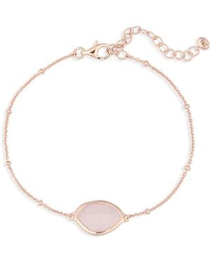 Monica Vinader Petal Beaded Chain Bracelet - Metallic