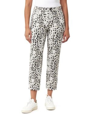 Kensie High Rise Slim Straight Crop Jean - Multicolor