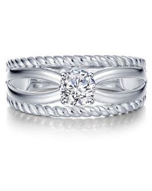 Lafonn Solitaire Simulated Diamond Ring - White