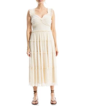 strapless open back dress Tracy Studio Spaghetti Strap Pleated Maxi Dress main image 1