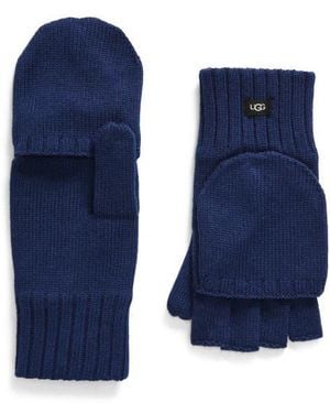 UGG Knit Flip Mitten - Blue