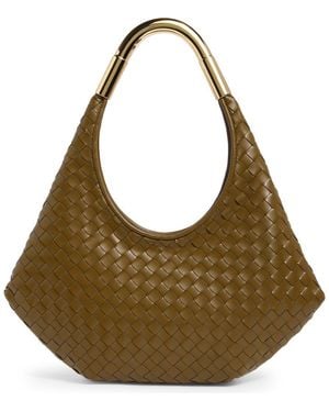 JW PEI Olivia Hand Woven Faux Leather Hobo - Green