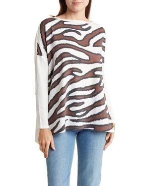 Go Couture Dolman Sleeve Knit Top - White