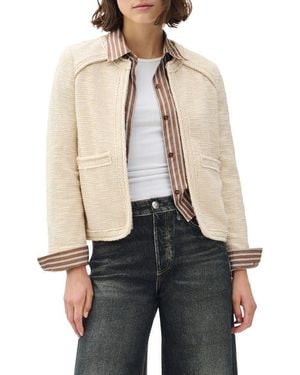 Rag & Bone Clarice Cotton Blend Jacket - Natural