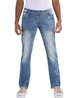 Xray Jeans Saddle Stitch Stretch Straight Leg Jeans - Blue