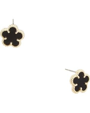 Juvell Onyx Stud Earrings - Black