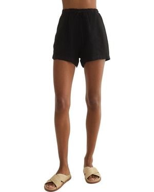 Bella Dahl Drawstring Waist Shorts - Black