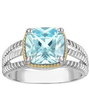 FZN Lab Grown Topaz Ring - Blue