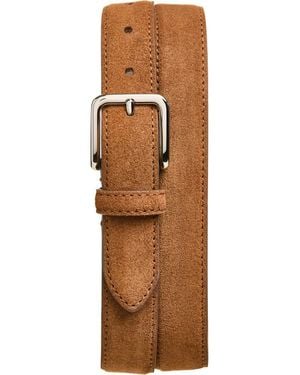 Vince Alex Stitched Suede Belt - Brown