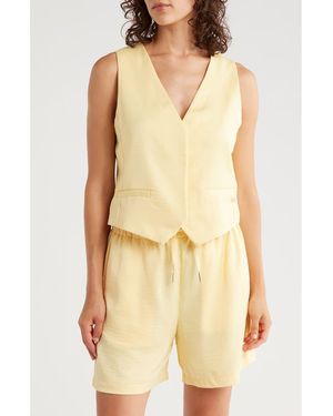 Scotch & Soda Satin Vest - Natural
