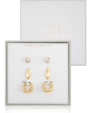 Vince Camuto Set Of 3 Earrings - White