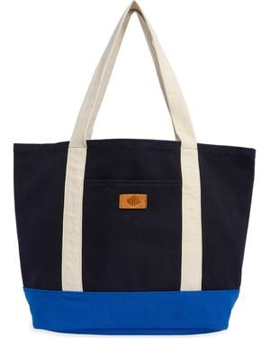 New Amsterdam Leatherworks Kylee Canvas Tote Bag - Blue