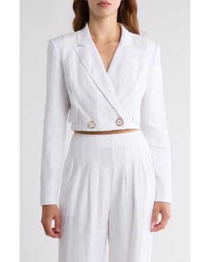 Ramy Brook Emmeline Crop Jacket - White
