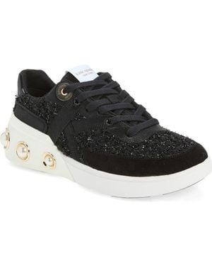 Kate Spade Cayman Faux Pearl Sneaker - Black