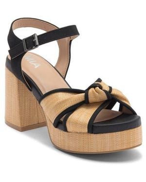 MIA Roxie Knot Platform Sandal - Black