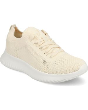 Journee Collection Brena Knit Sneaker - Natural