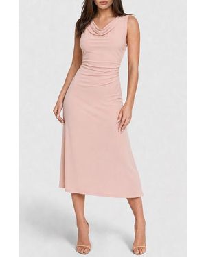 Bebe Sleeveless Midi Dress - Pink