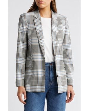 Rails Stanton Check Blazer - Gray
