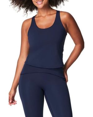 Spanx Get Moving Contour Crossback Shelf Tank - Blue