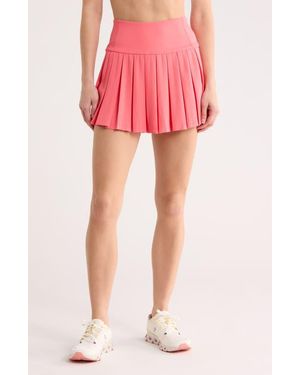 DKNY Court Piqué Pleated Tennis Skort - Pink