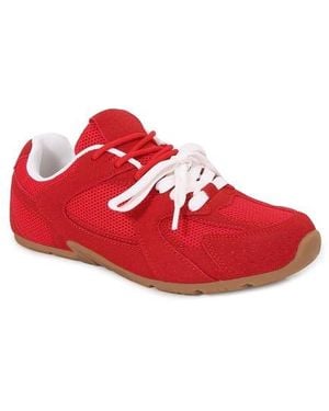 BERNESS Lula Double Lace Sneaker - Red